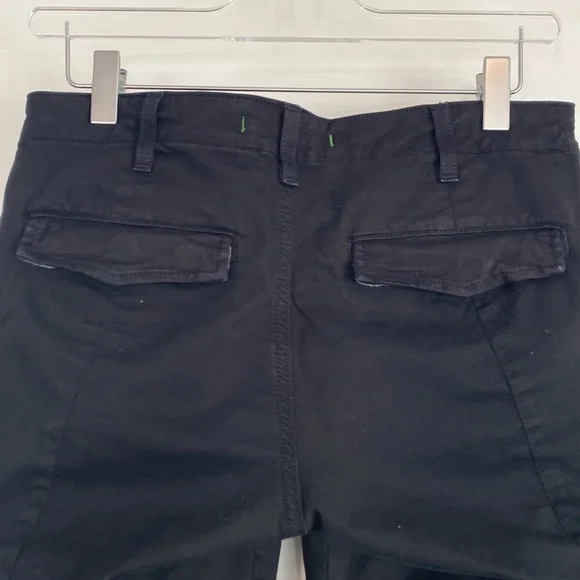 J Brand Cargo Ankle Zipper Black Jeans Premium Stretch Cotton/Lycra Size 28 EUC - Picture 6 of 9